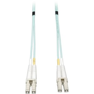 5M 10GB FIBER OPTIC MMF LC/LC 50/125 DUPL LSZH AQUA PATCH CABLE