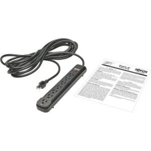 POWER STRIP 7OUT NEMA 5-15R AC 25FT CORD 5-15P BLACK HOUSING