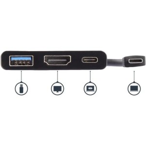 USB TYPE-C TO HDMI ADAPTER WITH PD USB PORT USB-C 4K ADAPTER