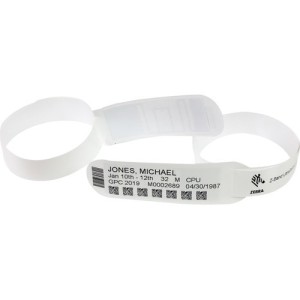 6PK WRISTBAND SYNTH DT 1X11IN ULTRA SOFT COATED PERM ADH MULTI 6