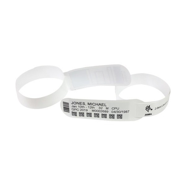 6PK WRISTBAND SYNTH DT 1X11IN ULTRA SOFT COATED PERM ADH MULTI 6