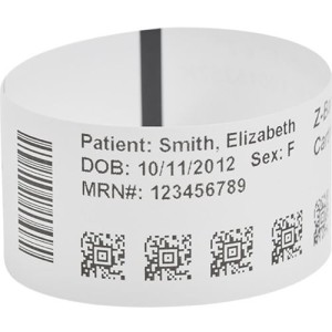 6PK WRISTBAND SYNTH DT 1X11IN ULTRA SOFT COATED PERM ADH MULTI 6