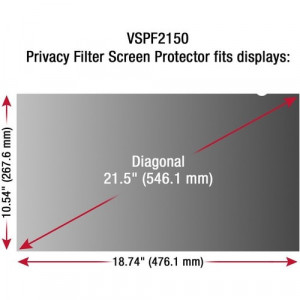 ViewSonic Privacy Filter Screen Protector Black - VSPF2150