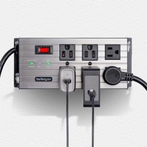 6-PORT INDUSTRIAL POWER STRIP - SURGE PROTECTION MOUNTABLE PDU