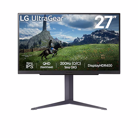 ULTRAGEAR 27IN 27GS85Q-B QHD    2560X1440 IPS HDR 10 GAMING MONITOR